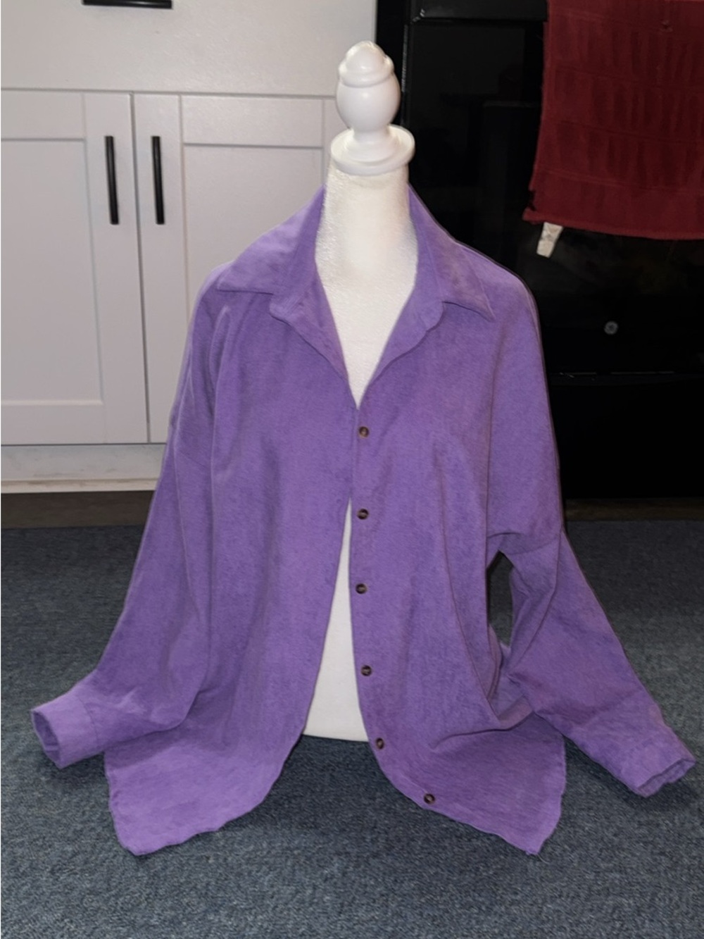 SHEIN Lavender Button-Down Shirt